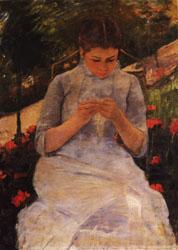 Mary Cassatt Sewing Woman china oil painting image